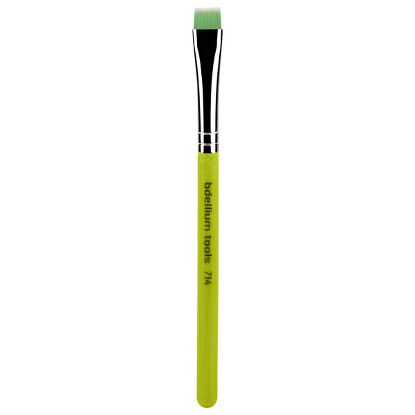 Bdellium Tools Professional Makeup Brush - Green Bambu Series 714 Flat Eye Definer - With Soft Synthetic Fibers, For Eye Definition (Green, 1pc)
