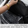 Betty Dain Salon Chair Cover, Protects Spa/Salon Chair Upholstery from Stains, Chemicals, Moisture, and Wear, Round, Fits Most Salon Chairs, Durable Vinyl, Black
