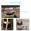 RivenAn Hanging Cat Hammock, Pet Hammock for Cage, Adjustable Cat Bed Two Sides Comfortable/Waterproof Resting Sleepy Pad for Cats Small Dogs Rabbits or Other Small Animals (Black)