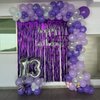 Purple Mixed Balloons, 60 PCS 12inch Lavender Balloons Metallic Purple and Purple Confetti Latex Balloons for Girls Birthday Baby Shower Bridal Shower Wedding Party Decorations