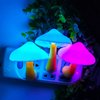 AUSAYE Sensor LED Night Light Plug in Lamp Mushroom Night Light 7-Color Changing Magic Mini Pretty Mushroom-Shaped Night Lights for Adults Kids NightLight