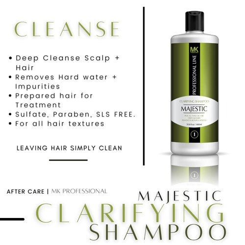 Majestic Clarifying Shampoo 16oz (475ml)- Before Treatment