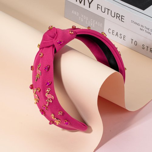 Mixcbe Creative Flamingo Hawaii Hot Pink Flamingo Headband Hair Tropical Accessories Flamingo Party Supplies Cute Flamingo Costume for Women