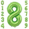Tellpet Big Number 8 Balloon, Green Number Balloons for 8th Borthday Party Decorations Boy Girl Kids, 40 Inch