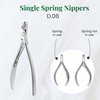 NGHIA Cuticle Nipper - D-06 JAW 12 | Stainless Steel | Durable and Sharp | Ergonomic Design | Grey Plated | Ideal for Salons and Home Use