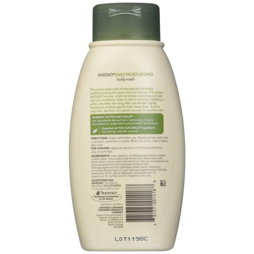 Aveeno Active Naturals Daily Moisturizing Body Wash, 12 fl oz