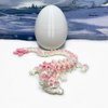 Generic 3D Printed Dragon, 12"" Pink and White Cherry Blossom Dragon , Fidget ADHD Autism Sensory Toy, Executive Desk Toy D016-DR