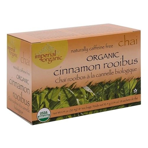 Uncle Lees Tea Imperial Organic Chai Cinnamon Rooibus Caffeine Free 18 Tea Bags