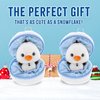 Made By Aliens Snowball Stuffed Surprise Zip Up Stuffed Animal – 6 inch Cute & Soft Plush Animal Toy – Perfect for Friends and Family All Ages Christmas Thanksgiving (Snowman)