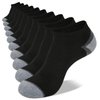 Heatuff Men’s Ankle Socks Cushioned Moisture Wicking Low Cut Casual Socks (10 Pairs)
