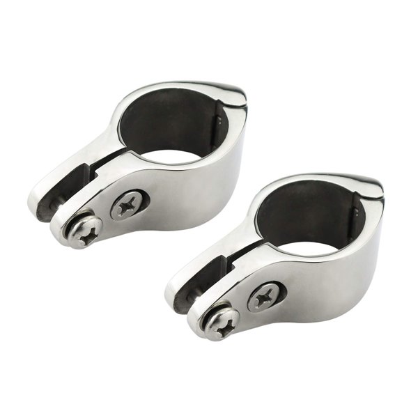 NRC&XRC Heavy Dudy 316 Stainless Boat Bimini Top Hinged Jaw Slide 1-1/4" (Pair)