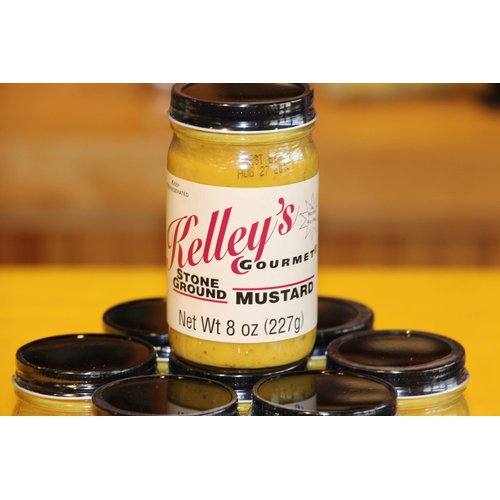Stone Ground Mustard by Kelley's Gourmet - 8.0 Ounce (Pack of 1)