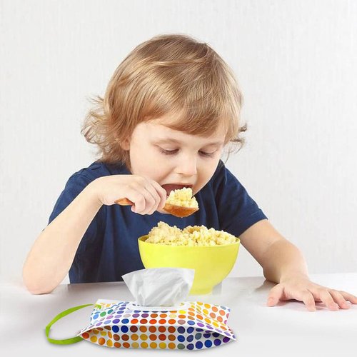 3 Pack Baby Wipes Dispenser Portable Refillable Wet Wipe Container Reusable Travel Wipes Holders Refillable Wet Wipe Carrying Case Holder for Diaper Bag Lightweight Travel Wipes Dispenser Cases