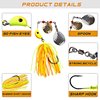 Spinner Baits Bass Fishing Lures Kit, 6/12pcs Metal Jig Hard Spinnerbait Buzzbait Kit Spinner Jig Lures for Bass Trout Salmon Walleye Freshwater Saltwater Fishing