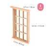 Angoily 1: 12 Scale Dollhouse Windows, 6 PCS Simulated Twelve Lattice Miniature Wooden Windows Frame Miniature Windows Photograph Props, Dollhouse Miniatures 1:12 Scale