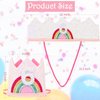 SuPoo Sequin 6th Birthday Hat Headband 6th Birthday Decorations for Girl Rainbow Birthday Crown for Girls Princess Tiara Elastic Hairbands 6 Year Old Happy Birthday Party Cap Decorations Accessories