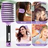 Hair Brush, Boar Bristle Hair Brushes for Women Men kids, Curved Vented Styling Hairbrush Faster Blow Drying, Paddle Detangler Brush for Wet Dry Curly Thick Hair Smoothing Massaging Detangling(Purple)