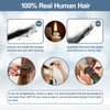 Tape in Hair Extensions Human Hair 100% Remy Hair 20pcs 50g/Pack Straight Seamless Invisible Skin Weft Extensions Easy to Apply and Style (#2 Dark Brown, 18 Inch)