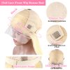 LONELY DUST 613 Lace Front Wig Human Hair 28 Inch 180% Density 13x6 HD Transparent Body Wave Blonde Lace Front Wigs Human Hair Blonde Lace Frontal Human Hair Glueless Wig