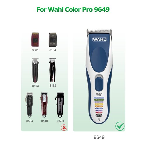 Wahl Charger 9649 Replacement for Wahl Color Pro Cordless Hair Clipper & Trimmer 9649, Arkare Hair Clipper Charger Cord AC Adapter for Whal 6.6FT (Only Fit for 9649)