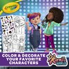 Crayola Karma's World Coloring Book, Stickers Included, Gift for Girls & Boys, 96 Pages