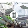 DABOGOSA MAMISON 2 Pairs Rubber Gloves(Grey, L) - Long Rubber Gloves Dishwashing Gloves