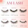 CATTITUDE 5D AM/PM False Eyelashes - Soft Glam Volume Style, Soft Faux Mink & Ultra Lightweight, Invisible Clear Band, Easy to Apply, Reusable, Natural Everyday Look, Cruelty Free