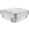 XIAFEI 8 x 8 Aluminum Foil Pans with Lids（10Count），Foil Pans and Foil Lids，Recyclable & Disposable，Great for Baking Cakes, Roasting, Homemade breads