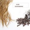 2500pcs Hair Extentions Micro Rings Links Beads, 5mm Silicone Lined Beads for Human Hair Extensions Tool-Multi-colored