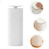 Liquid Push Down Pump Dispenser, One-Touch Pump Bottle Dispenser, Empty Pumping Bottle for Dish Soap, Body Wash, Nail Polish & Makeup Remover (White)