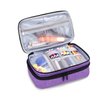 Luxja Sewing Accessories Organizer, Double-Layer Sewing Supplies Organizer for Needles, Scissors, Measuring Tape, Thread and Other Sewing Tools (NO Accessories Included), Purple