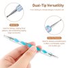 Embossing and Clay Sculpting Dotting Tool Set, Ball Stylus for Nail Art, 2 Way Sizes for Diverse Patterns