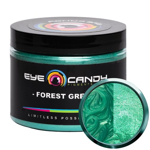 Eye Candy Premium Mica Powder Pigments | Multipurpose DIY Arts and Crafts Additive | Acrylic, Woodworking, Bath Bombs, Resin, Epoxy, Soap, Fishing Lures (Forest Green)