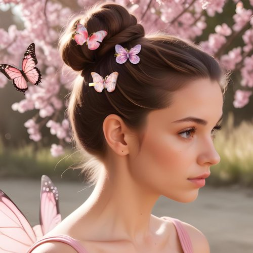 Tyqour 18 Pcs Glitter Hair Butterfly Clips with Rhinestones, Butterfly Hair Clips for Girls Women, Small Fancy Butterfly Hair Pins Fairy Cosplay Butterfly Hair Clips Hair Accessories for Kids