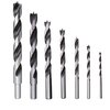 MKC Chrome Vanadium Brad Point Drill Bit Set, 7-Piece Imperial Sizes Includes 1/8 Inch Inch, 3/16 Inch Inch, 1/4 Inch Inch, 5/16 Inch Inch, 3/8 Inch Inch, 7/16 Inch Inch, 1/2 Inch Inch Inches
