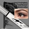 Generic 3 Different Silk Fiber Mascara,with eyebrow pencil,Eyebrow brush Natural Waterproof Smudge-Proof,All Day Exquisitely Long, Smudge-Proof Eyelashes (Brown, Black)