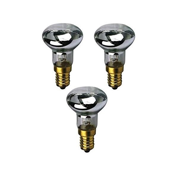 Set of 3 R39 E17 Replacement Light Bulb Motion Lamp 30 Watt Reflector Type