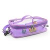 Taladad Upgrade Carrying Case for Tonie box, Double Storage Bag Compatible with Tonies Figures Characters Tonie Organizer with Shoulder Strap,Toniebox Starter Set Purple