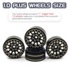 HOPLEX 1.0 Plus Brass Beadlock Wheels RC Wheel Rim Set 42g/pcs 6-Spoke Rims for TRX4M Axial SCX24 FMS FCX24 1/18 1/24 RC Crawler Car Upgrade Accessories