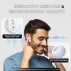 AirPods Pro 2nd Generation/1st Generation Earbuds (8 Earbud mounting Slots with Noise-canceling Holes and Built-in dust mesh), USB-C Charging Cradle, and Cleaning kit. 4 Pairs (XS/S/M/L), White