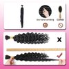 Deep Wave Braiding Hair 2 Bundles 80g Braiding Hair No Weft Bulk for Braiding Hair Extensions Natural Black 18 Inch