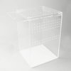 NANEEZOO Magnetic Acrylic Reptile Cage, 6"x6"x9" Tall Enclosure Transparent Reptile Breeding Box Terrarium Tank for Tarantula Scorpion Sling Isopods Invertebrates Insect Mantis