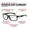 GUNNAR - Premium Gaming and Computer Glasses for Kids (age 12+) - Blocks 35% Blue Light - Cruz, Onyx, Clear Tint