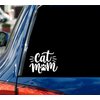 Cat Mom Car Decal - Stickers for Laptop - Durable Vinyl Car Decal - Easy to Apply and Remove - Outdoor and Indoor Use - Adds A Personal Touch to Your Ride
