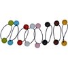 Parcelona France BOULI Ball Stretchable Ponytail Holder Elastic Hair Ties Bands Ponies