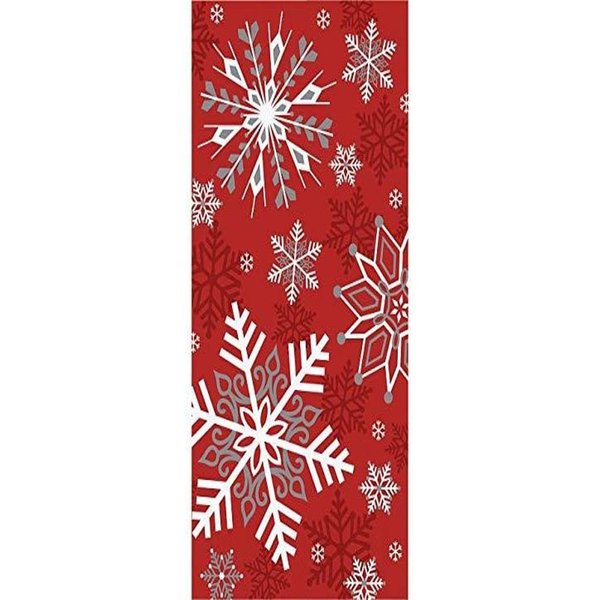 Perfect Poinsettia Oval Paper Plates, 8 ct