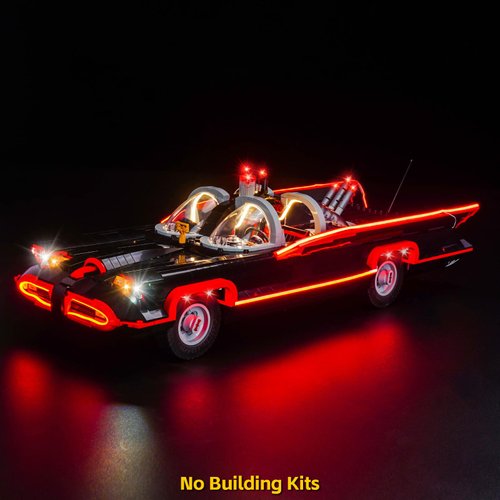 BrickBling LED Lighting Compatible with Lego The Classic TV Series Batmobile 76328 Building Set, Creative Light Kit, No Model Included (Classic Version Light)