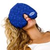 MyCare Face Mask (with Washable Cover) Hot Cold Compress Therapy, Natural Reusable Relief for Migraine, Tension, Stress, Sinus, Headache and Relaxation (Blue)