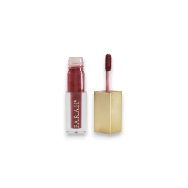 F.A.R.A.H Matte Liquid Lipstick - Mauve Red - Long-Lasting, Travel-Sized Lip Color - Smudge-Proof and All-Day Wear