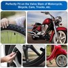 The Upgraded Version has a Sealing Ring Tire Valve Stem Caps (12pcs Black)